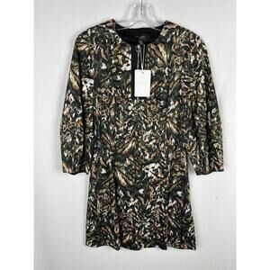 $359 Ted Baker Holily Urban Printed Mini Dress Size 4 US
